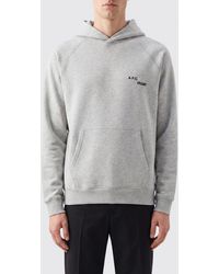 A.P.C. - X Fragment Cotton Hoodie With Contrast Logo - Lyst