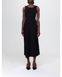 ARMANI EXCHANGE - Crêpe Midi Dress - Lyst