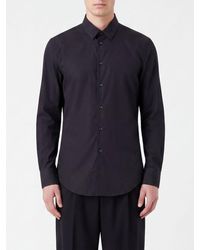 Giorgio Armani - Slim Fit Cotton-Blend Shirt With French Collar And Concealed Placket - Lyst