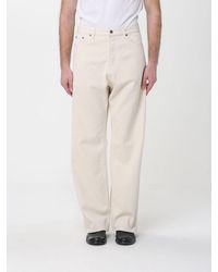 Valentino - Cotton Denim Wide Leg Jeans - Lyst