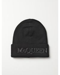 McQueen - Hats Men Kaschmire schwarz/schwarz - Lyst