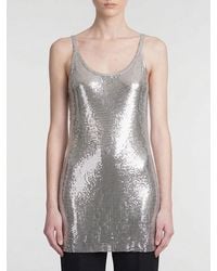 Rabanne - Metallic Mesh Top - Lyst