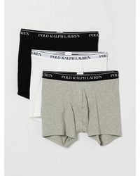 Polo Ralph Lauren - Set Of Three Stretch-Cotton Boxer Trunks With Logo Waistband - Lyst