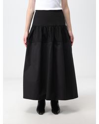 Jil Sander - High-Rise-Midirock Aus Baumwolle - Lyst