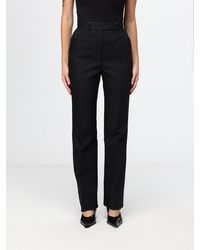 Elisabetta Franchi - High-Waisted Slim Fit Wool Skinny Trousers - Lyst