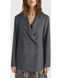 Momoní - Momon&Igrave Double-Breasted Relaxed Fit Blazer - Lyst