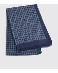 Giorgio Armani - Cashmere And Modal Blend Scarf With Jacquard Monogram - Lyst