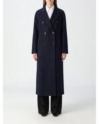 Max Mara - Double-Breasted Long Cashmere Coat With Peak Lapels - Lyst