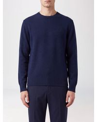 Ballantyne - Crew-Neck Merino Wool Jumper With Ribbed Trims - Lyst