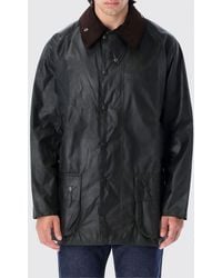 Barbour - Beaufort Waxed Cotton Jacket With Velvet Collar - Lyst