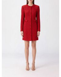Magda Butrym - Wool-Blend Mini Shirt Dress With Padded Shoulders - Lyst