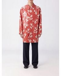 Dries Van Noten - Abstract Print Waxed Cotton Shirt Jacket With Flap Pockets - Lyst