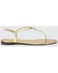 Giuseppe Zanotti - Laminated Leather Sandal With Jewel Detail - Lyst