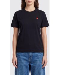 COMME DES GARÇONS PLAY - Comme Des Gar&Ccedil	Ons Play Cotton T-Shirts With Logo - Lyst