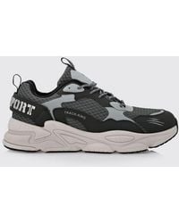 Philipp Plein - Track-King Leather And Mesh Sneakers - Lyst