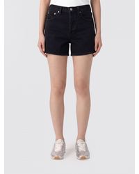 Agolde - High-Waisted Denim Shorts - Lyst