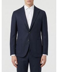 Tagliatore - Single Breasted Stretch Virgin Wool Blazer - Lyst