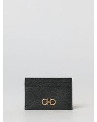 Ferragamo - Gancini Grained Leather Credit Card Holder - Lyst