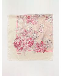 Liu Jo - Peony Printed Polyester Foulard - Lyst