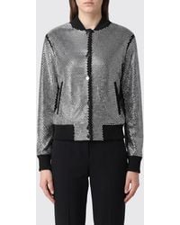 Philipp Plein - Nylon Bomber Jacket With Stretch Collar And Rhinestone Application - Lyst