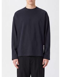 Jil Sander - Long-Sleeved Cotton T-Shirt With Contrast Logo - Lyst
