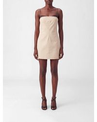 Entire studios - Carey Strapless Mini Cotton Dress - Lyst