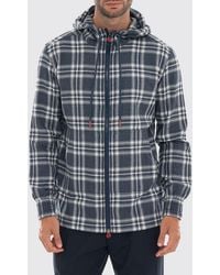 Kiton - Tartan Cotton Zip-Up Hoodie With Regular Shoulders - Lyst