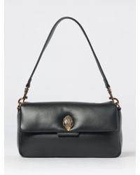 Kurt Geiger - Oxford Leather Shoulder Bag With Rhinestone Logo - Lyst