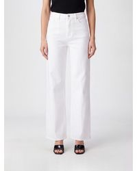 7 For All Mankind - High-Waisted Wide-Leg Denim Jeans - Lyst