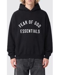 Fear Of God - Cotton-Blend Hoodie With Contrast Logo - Lyst