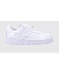 Nike - Air Force 1 '07 Patent Leather Sneakers With Swoosh Logo - Lyst