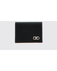 Ferragamo - Worked Calfskin Leather Wallet - Lyst