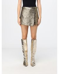 MSGM - Wool Blend Wrap-Style Shorts With Off-Center Closure - Lyst