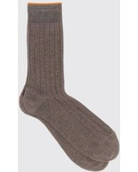 Gallo - Ribbed Crew Socks - Lyst
