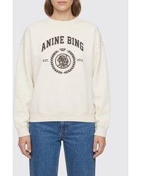 Anine Bing - Cotton Crewneck Sweatshirt With Logo - Lyst