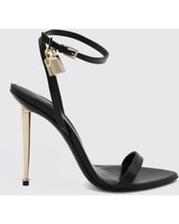 Tom Ford - Padlock Leather Sandals - Lyst