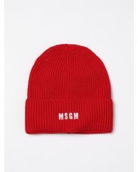 MSGM - Cappello A Berretto Con Logo - Lyst