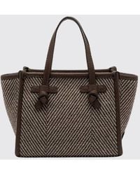 Gianni Chiarini - Miss Marcella Mini Chevron Cotton Bag With Shoulder Strap - Lyst