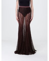 Elisabetta Franchi - Long Lace Skirt - Lyst