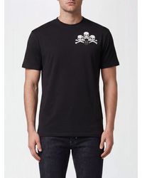 Philipp Plein - Cotton T-Shirt With Skull Print And Monogram Motif - Lyst