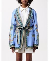 Etro - Veste Façon Peignoir En Twill De Soie, Femme, Taille - Lyst