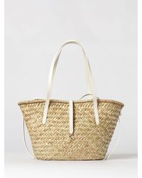 Coccinelle - C-Me Summer Braided Raffia Bag - Lyst