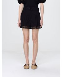 Twinset - Cotton Shorts With Belt - Lyst