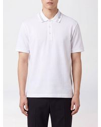 Versace - Cotton Polo Shirt With Medusa Logo - Lyst