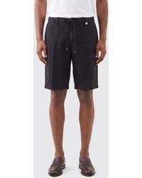 Myths - Linen Drawstring Shorts - Lyst