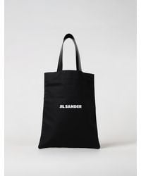 Jil Sander - Handtasche Mit Logo-Print - Lyst