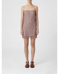 ROTATE BIRGER CHRISTENSEN - Mini Dress With Embroidered Sequins - Lyst