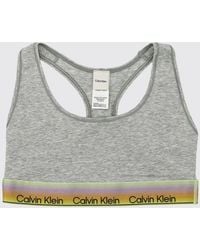 Calvin Klein - Cotton And Modal Blend Bralette With Racerback - Lyst