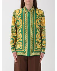 Versace - Silk Shirt With Baroque Print - Lyst