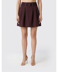 Elisabetta Franchi - Polyester Skirt With Webbing - Lyst
